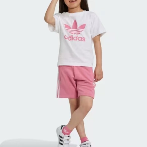 Adidas Adicolor Trefoil Shorts & Tee Set - Picture 1 of 9